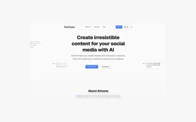 Airlume AI content generation interface